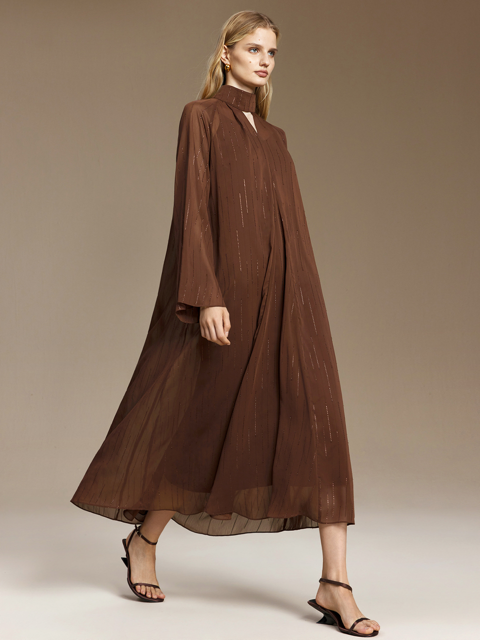 Women Long Dresses Modern Urban Fashion Business Casual Office Wear, Low-Key Old Money Style Elegant Commuter, Comfortable Versatile Airport Wear Wome