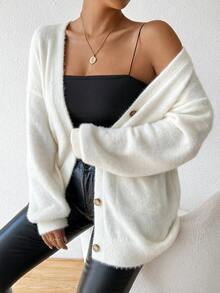 SHEIN Women Cardigans - Apricot - View 4