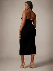 Radiana Plus Size Dresses - Multicolor - View 2