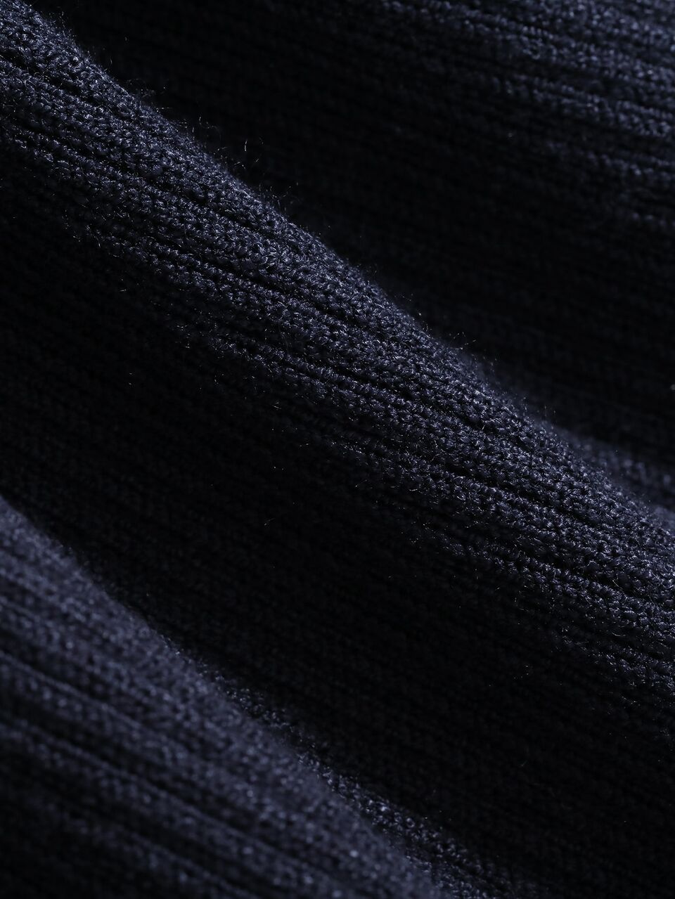Young Girl Polo Neck Ribbed Knit Sweater