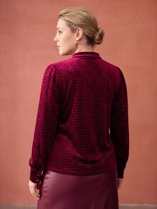 MOTF PREMIUM PLUS SIZE BLOUSES - Red - View 5