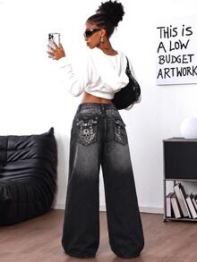 SHEIN Women Jeans - Black - View 6