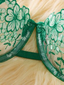 SHEIN 女士內衣套裝 - 橄欖綠 - 查看 3