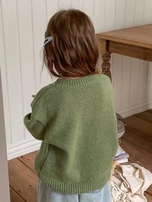 THE POWERPUFF GIRLS X DAZY Young Girls Sweaters Fall - Green - View 4