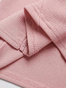 SHEIN Tween Girls Jackets - Pink - View 4