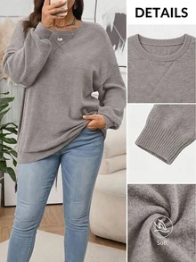 EMERY ROSE Sudaderas y sudaderas con capucha de tallas grandes - Gris Claro - Ver 8