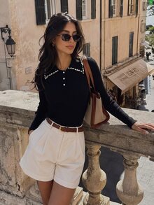 SHEIN Franclia Women Sweaters - Hitam - View 6