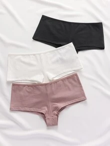 Ocili 3件組女款平角內褲 - 彩色 - 查看 3