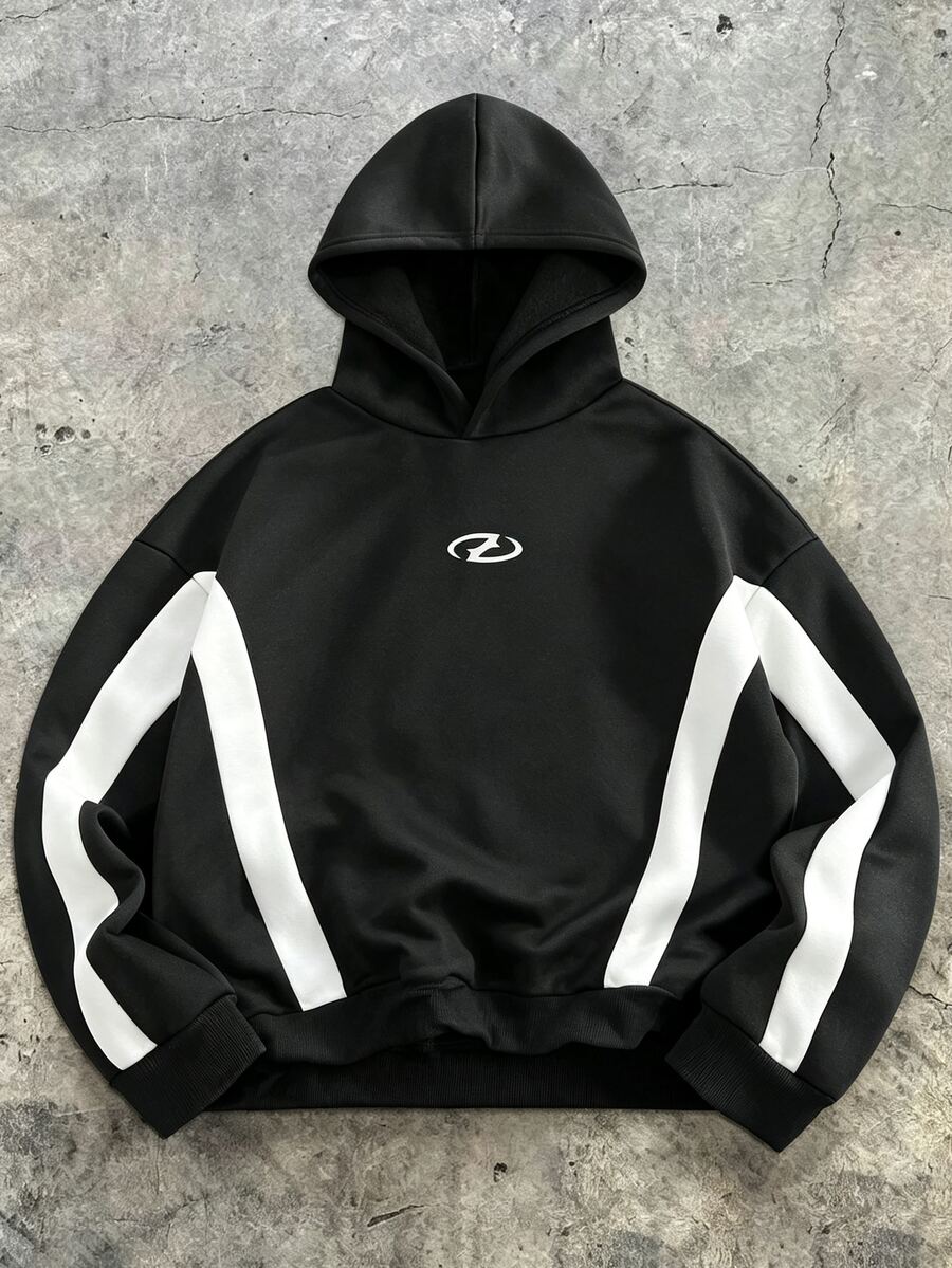 SHEIN 青少年(男)衛衣 - 黑與白 - 查看 1