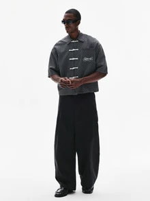 STYNVO Camisas  para hombre - Blanco y Negro - Ver 3