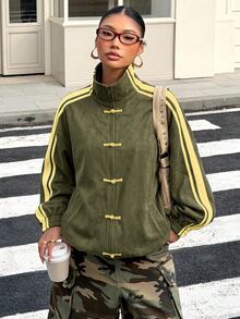 Muchica Cazadoras de talla grande - Verde militar - Ver 4
