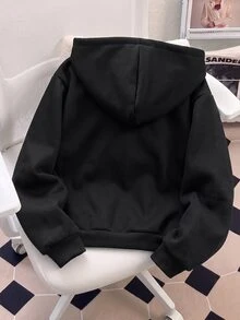 Tween Girls Jackets - Black - View 2