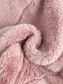 SHEIN 女嬰蝴蝶結前襟彼得潘領泰迪絨外套 - 粉色 - 查看 5