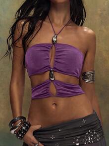 TypaGal Women Tops - Lilac Purple - View 7