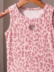 SHEIN Young Girls Tank Tops & Camis - Pink - View 3