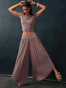 Bohemela Women Two-Piece Outfits - Dusty Pink - View 6