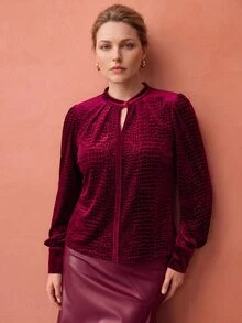 MOTF PREMIUM PLUS SIZE BLOUSES - Red - View 7