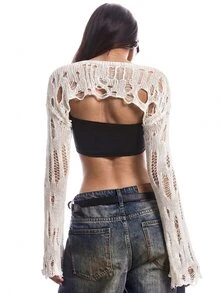 LYSMO Women Sweaters - White - View 2