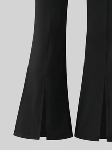 SHEIN Tween Girls Pants - Black - View 4