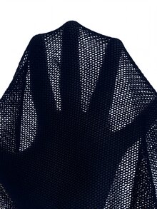 GlowEve Women Solid Open Front Lightweight Cardigan - Navy Blue - View 5