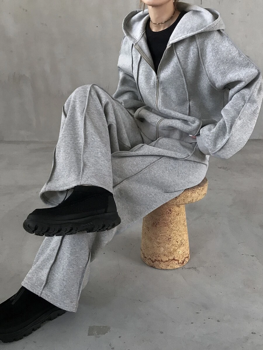 FRIFUL Women Two-Piece Outfits - Grey - View 1