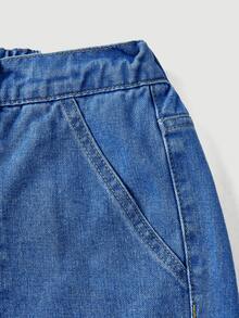 EMERY ROSE Jeans de talle alto estilo mom fit para tallas grandes - Azul - Ver 11