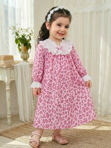 SHEIN LMoss Kids 女童（小）家居服 - 淺粉色 - 查看 5