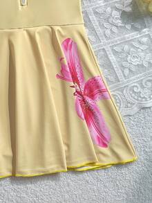 SHEIN Tween Girls One-Pieces - Yellow - View 5
