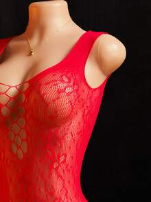 ChaseTheNight Women Lingerie Teddies And Bodysuits - Red - View 5