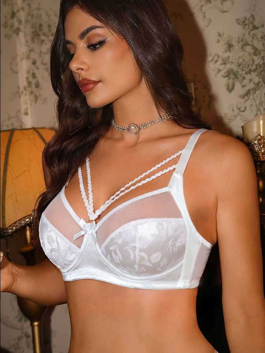 Divavoom حمالات صدر  باسلاك وبدون اسلاك نسائية - أبيض - مشاهدة 1