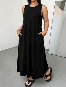 Shapeblank Plus Size Dresses - Black - View 3