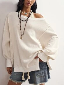 Bohemela Women Sweatshirts & Hoodies - Apricot - View 1