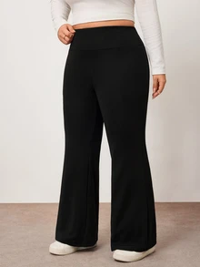 Enliva Plus Size Leggings - Black - View 5