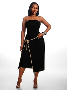 Radiana Plus Size Dresses - Multicolor - View 5