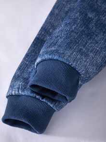 男孩連帽衫與運動衫套裝 - 白色 - 查看 4