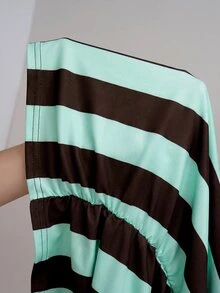 SHEIN EZwear 女士T恤 - 綠色 - 查看 9