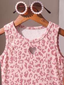 SHEIN Young Girls Tank Tops & Camis - Pink - View 2