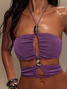 TypaGal Women Tops - Lilac Purple - View 8