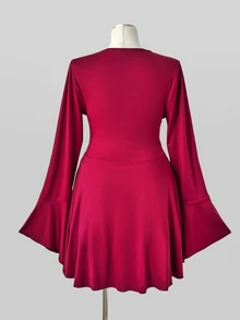 Sunspun Robes grandes tailles - Rouge foncé - Voir 4