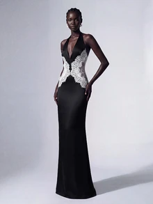 Elitara Women Formal Evening Dresses Wedding Prom Rehearsal Dinner Summer Formal Elegant - Black - View 7