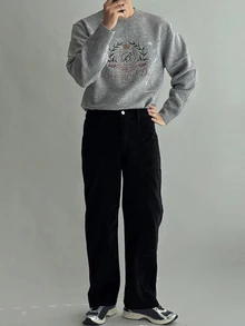 DAZY Pulls pour hommes - Gris - Voir 6