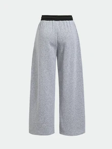 SHEIN Pantalones de Chándal Niñas (8-12) - Gris - Ver 4