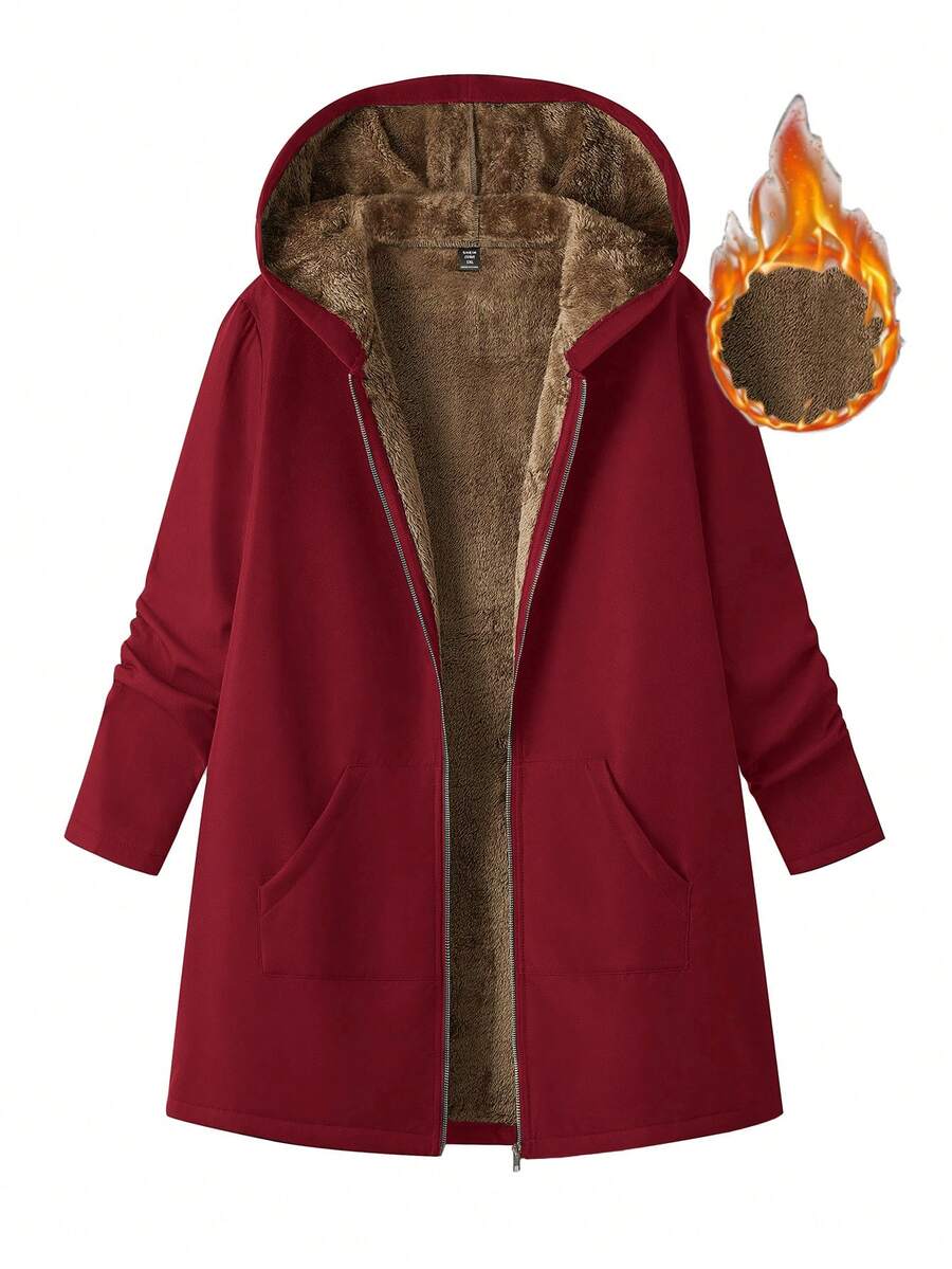 EMERY ROSE Chaquetas de talla grande - Rojo - Ver 1