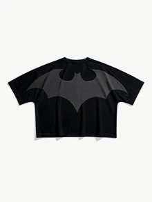 BATMAN X SHEIN STYNVO Men T-Shirts - Black - View 1