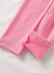 SHEIN 年輕女孩連帽衫與運動衫套裝 - 粉色 - 查看 10