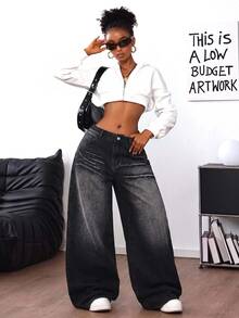 SHEIN Women Jeans - Black - View 5