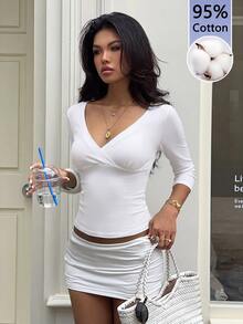 Aloruh Women T-Shirts - White - View 5