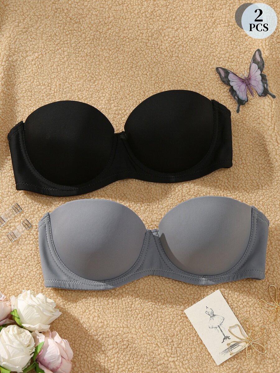 DesireSculpt 女士無肩帶胸罩 - 彩色 - 查看 1