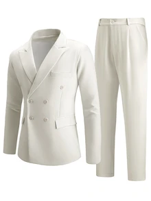 Manfinity Mode Traje de hombre - Albaricoque - Ver 3