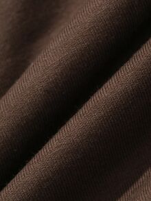 DAZY Men Solid Drop Shoulder Tee - Brown - View 3